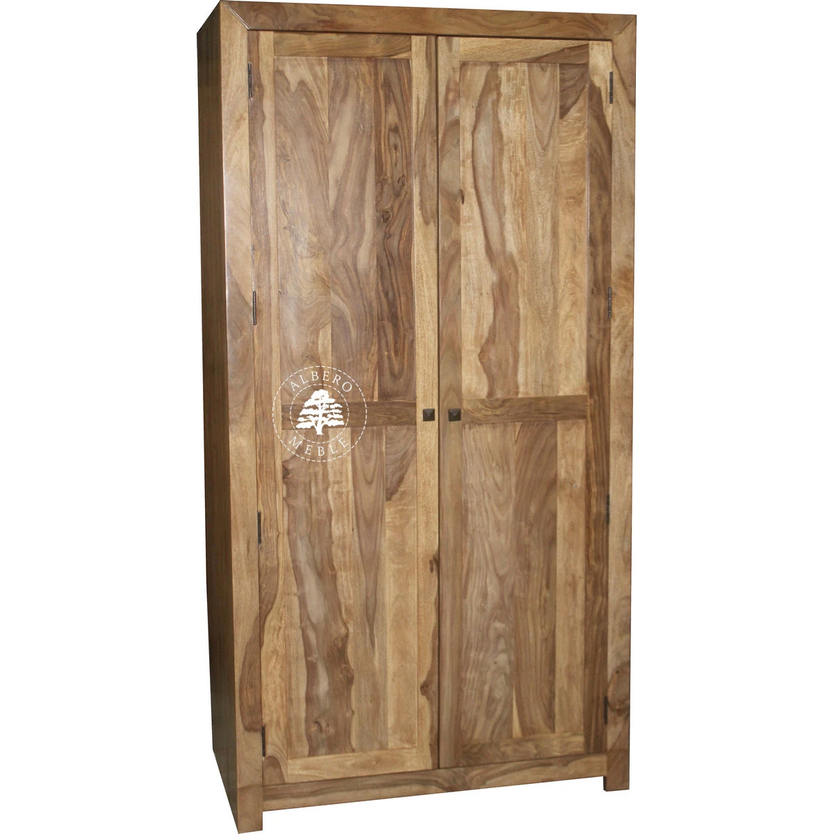 Prosta Szafa z Litego Drewna w Nowoczesnym, Minimalistycznym