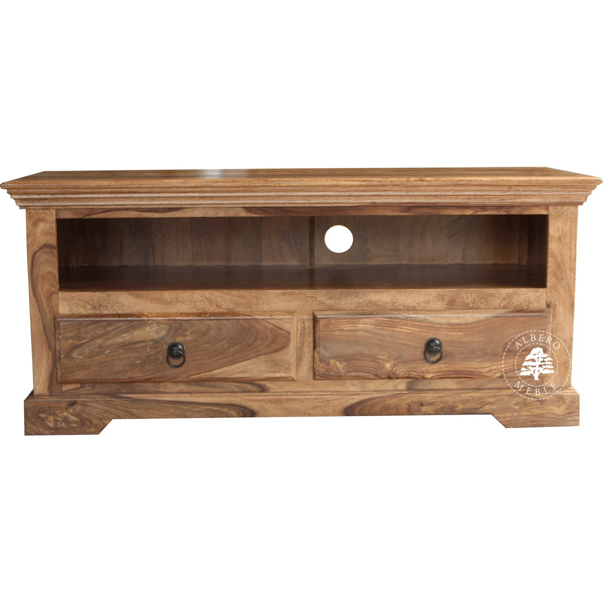 Klasyczna kolonialna komoda telewizyjna z palisandru