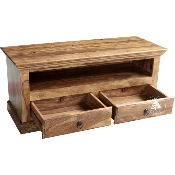 Klasyczna kolonialna komoda telewizyjna z palisandru