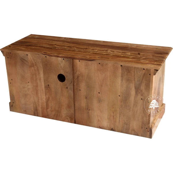 Klasyczna kolonialna komoda telewizyjna z palisandru