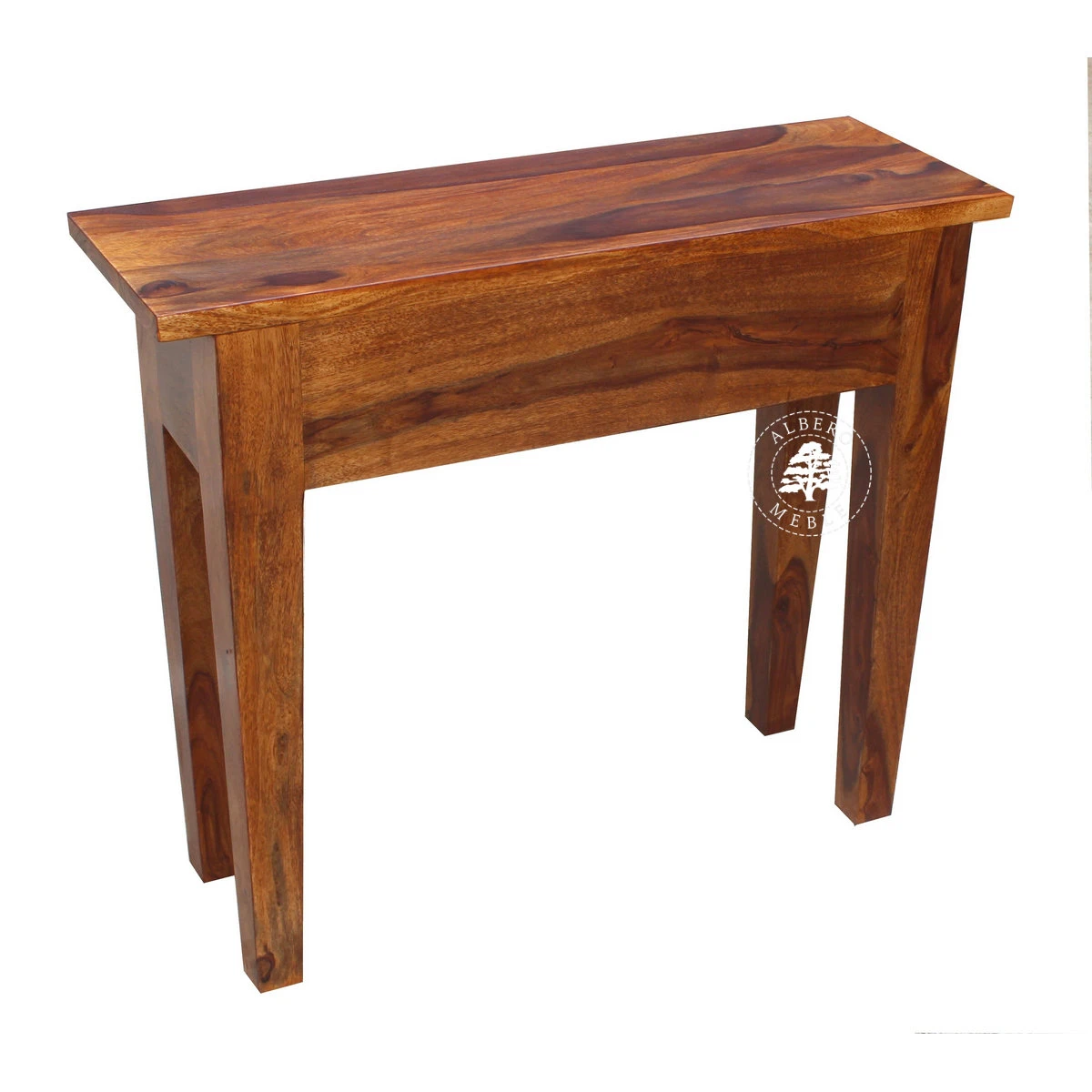 Mała stylowa konsola drewniana do przedpokoju z szufladami