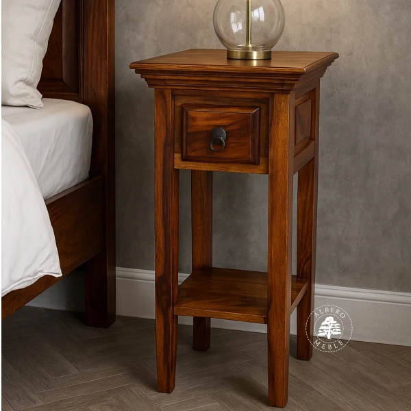 Mała klasyczna konsola z drewna litego palisander