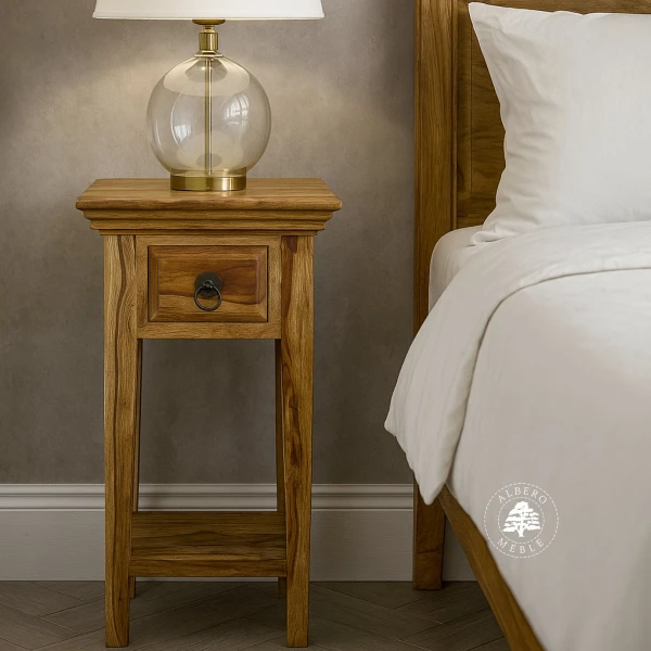 Mała klasyczna konsola z drewna litego palisander