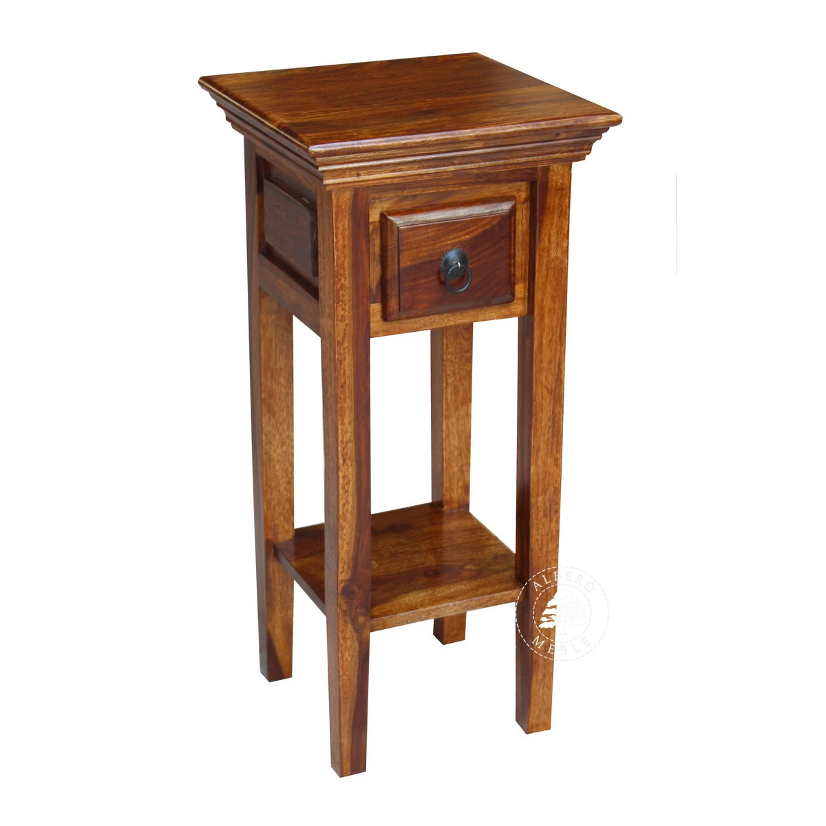 Mała klasyczna konsola z drewna litego palisander