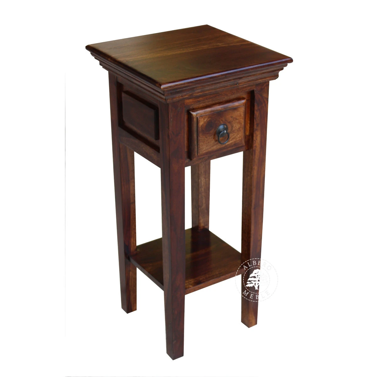 Mała klasyczna konsola z drewna litego palisander