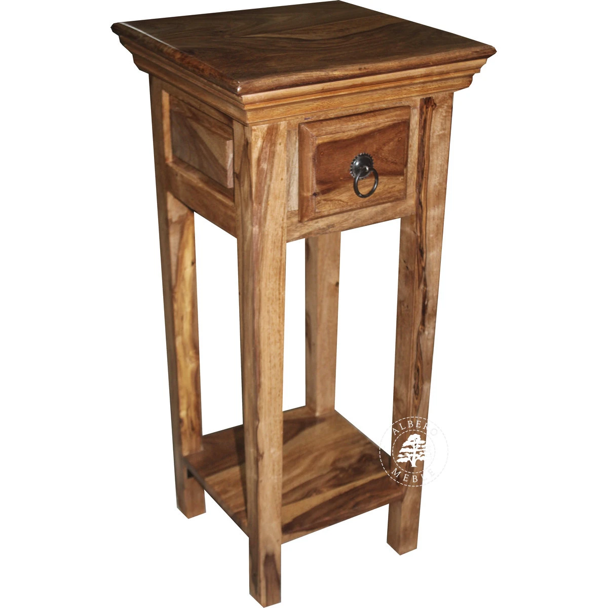 Mała klasyczna konsola z drewna litego palisander