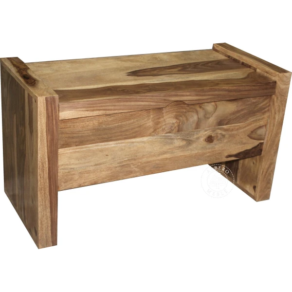 Nowoczesna skrzynia z drewna litego palisander na obuwie do 