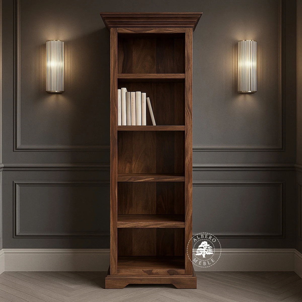 Klasyczny Wąski Regał Biurowy