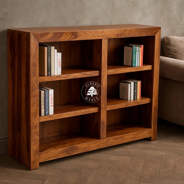 Niski Regał Drewniany do Pokoju