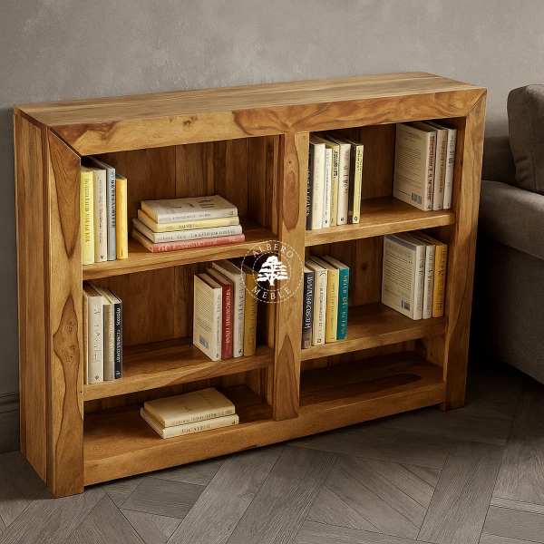 Niski Regał Drewniany do Pokoju