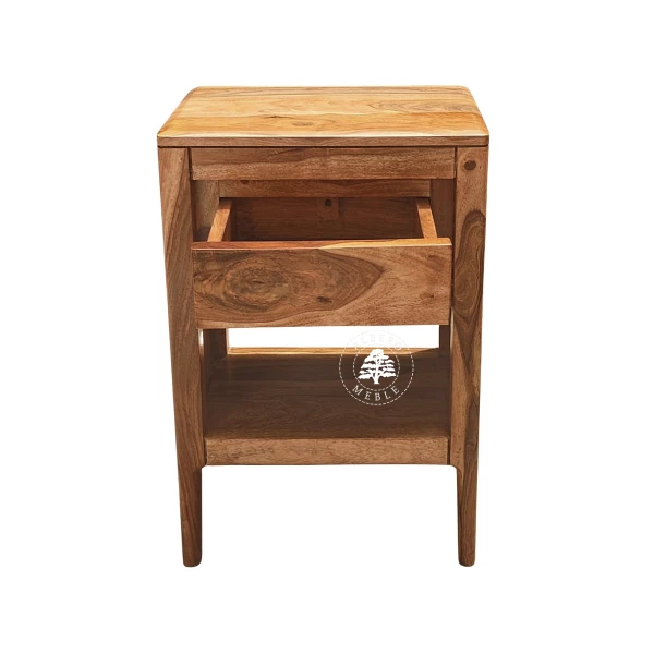 Szafka nocna CITY na nóżkach z naturalnego drewna palisand