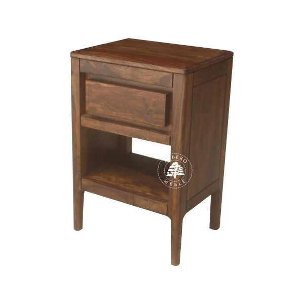 Szafka nocna CITY na nóżkach z naturalnego drewna palisand