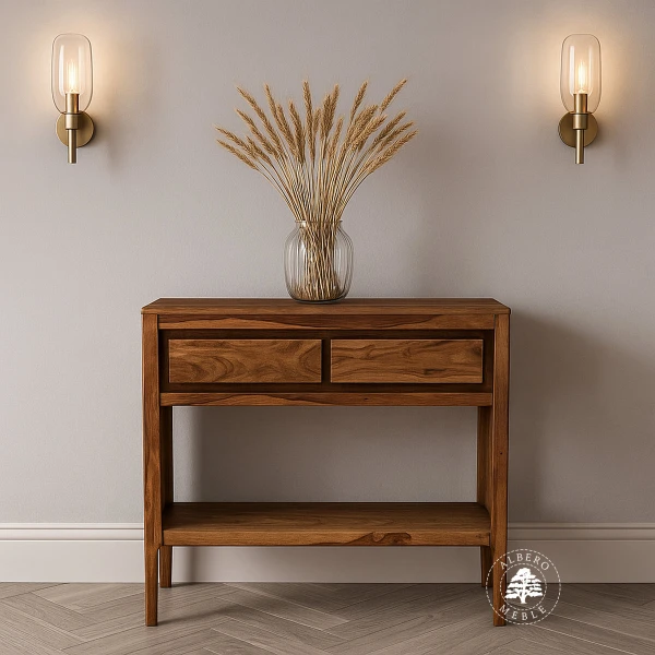 Konsola CITY na nóżkach z naturalnego drewna