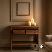 Konsola CITY na nóżkach z naturalnego drewna