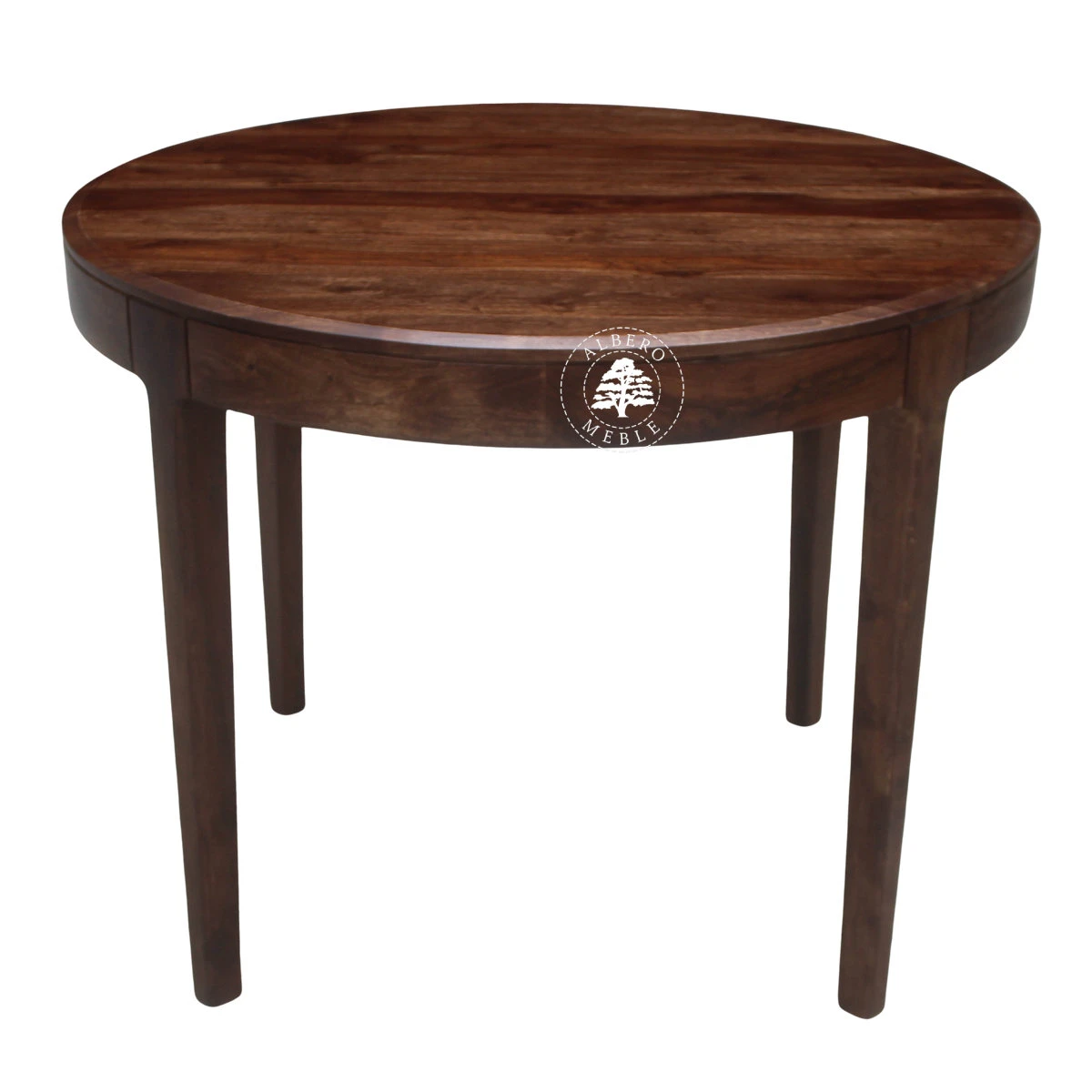 Nowoczesny okrągły stół CITY z litego drewna