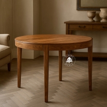 Nowoczesny okrągły stół CITY z litego drewna