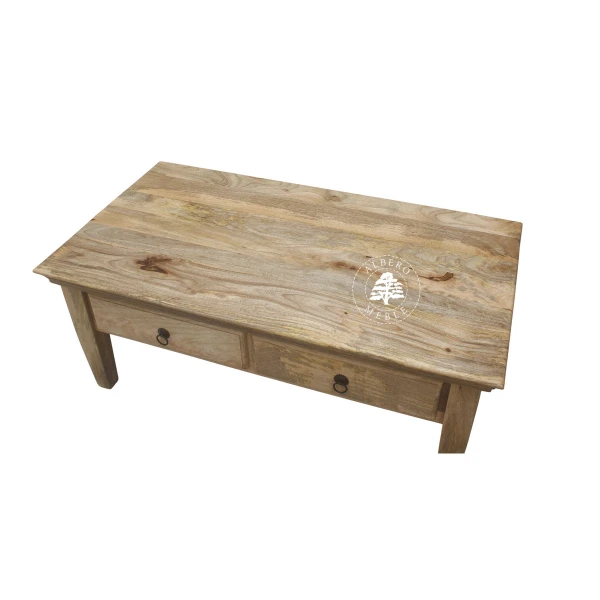 Ława drewniana na nóżkach z drewna mango