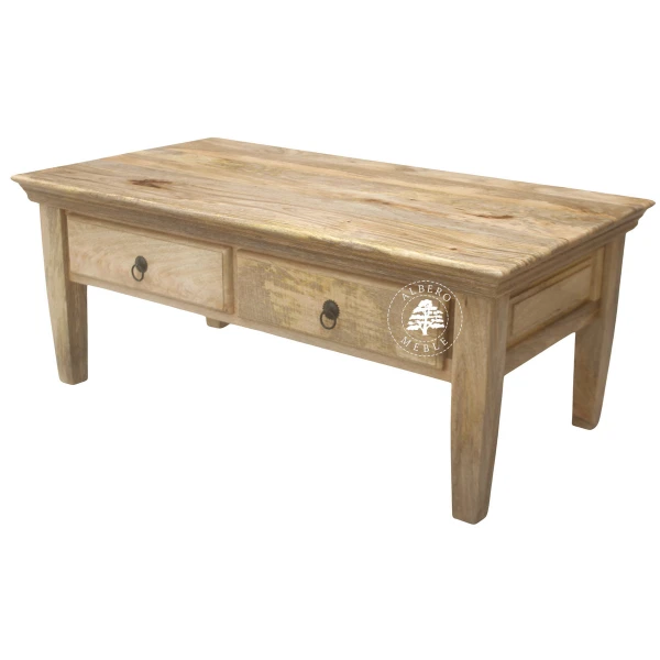 Ława drewniana na nóżkach z drewna mango