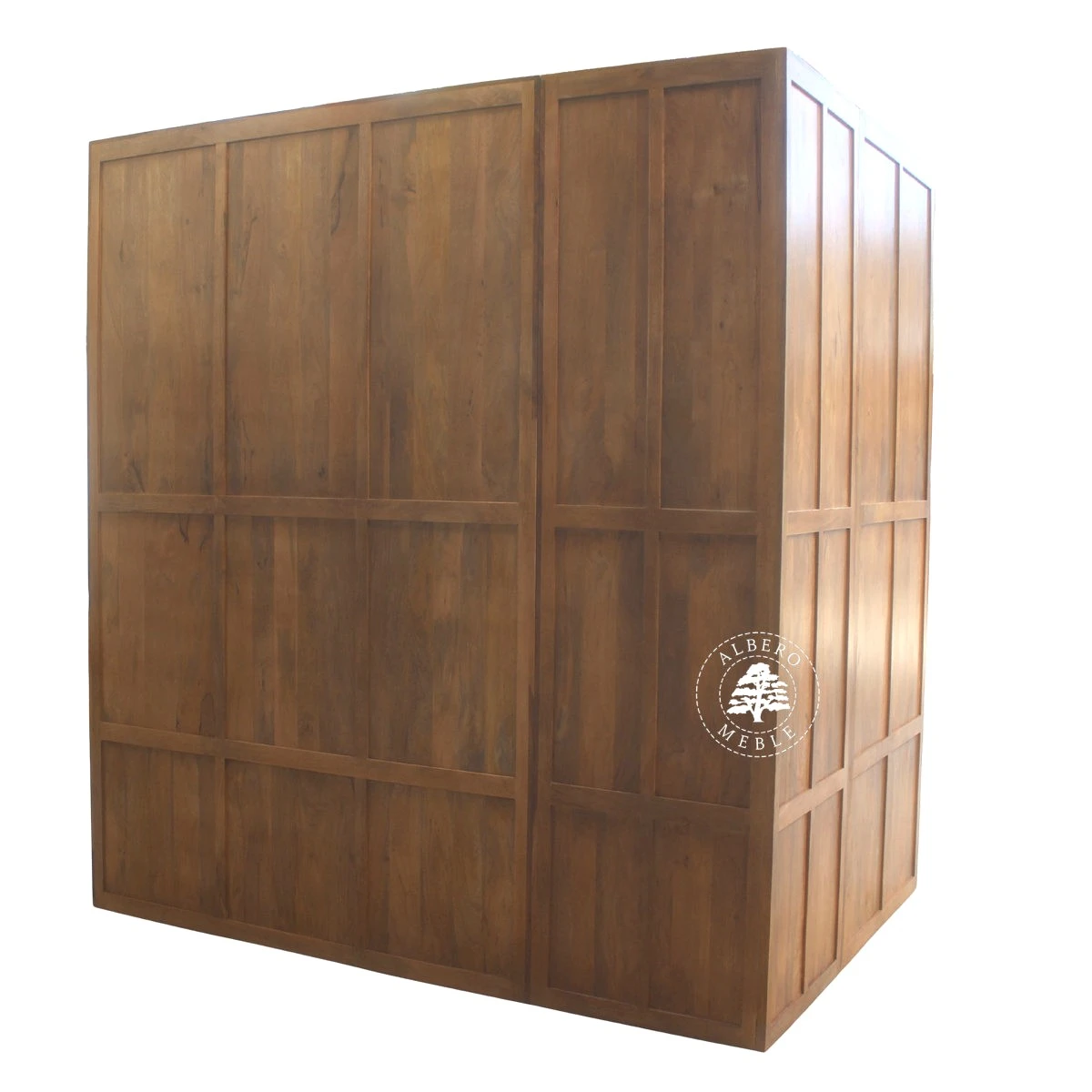 Narożna Biblioteka Drewniana na Wymiar