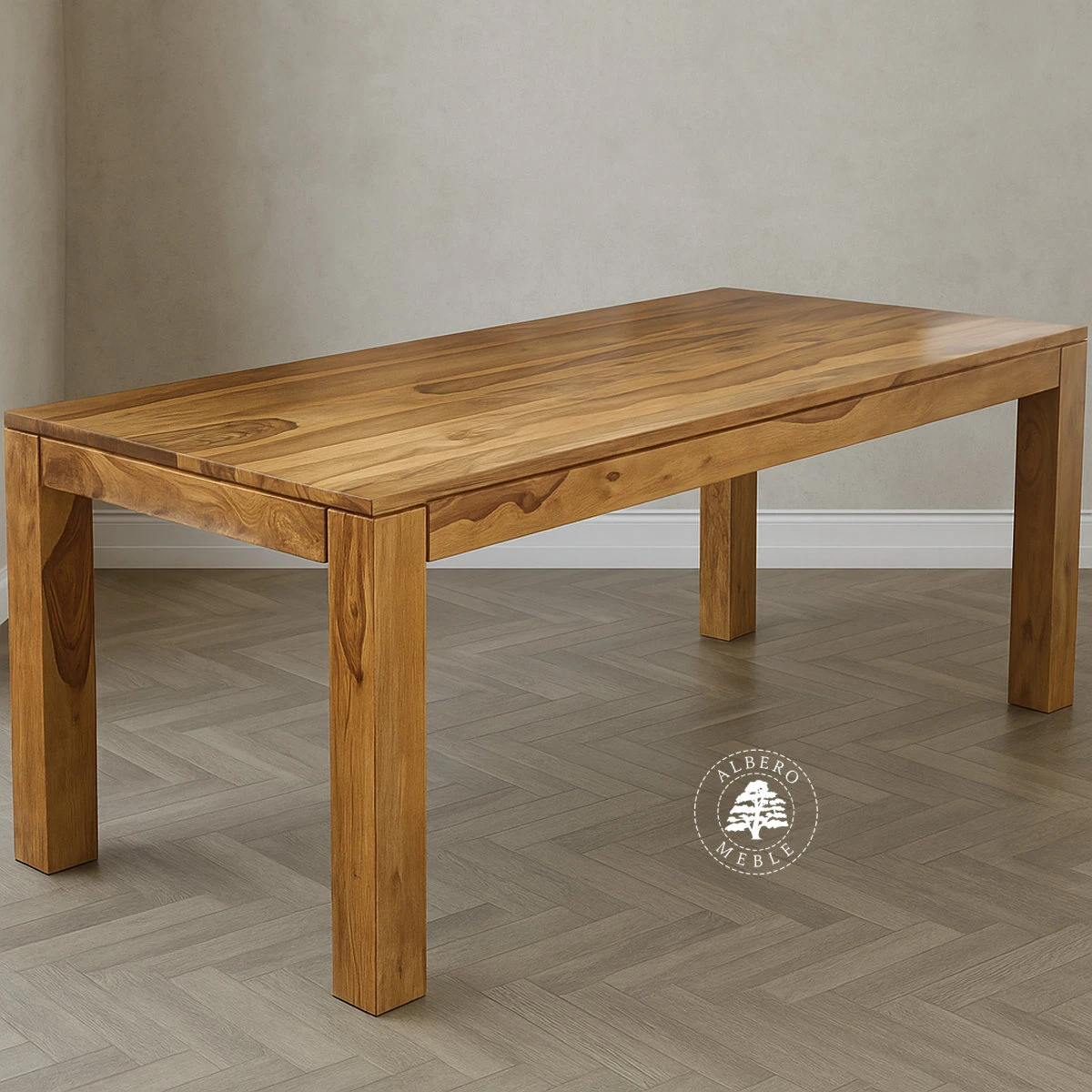 Stół z litego drewna naturalnego