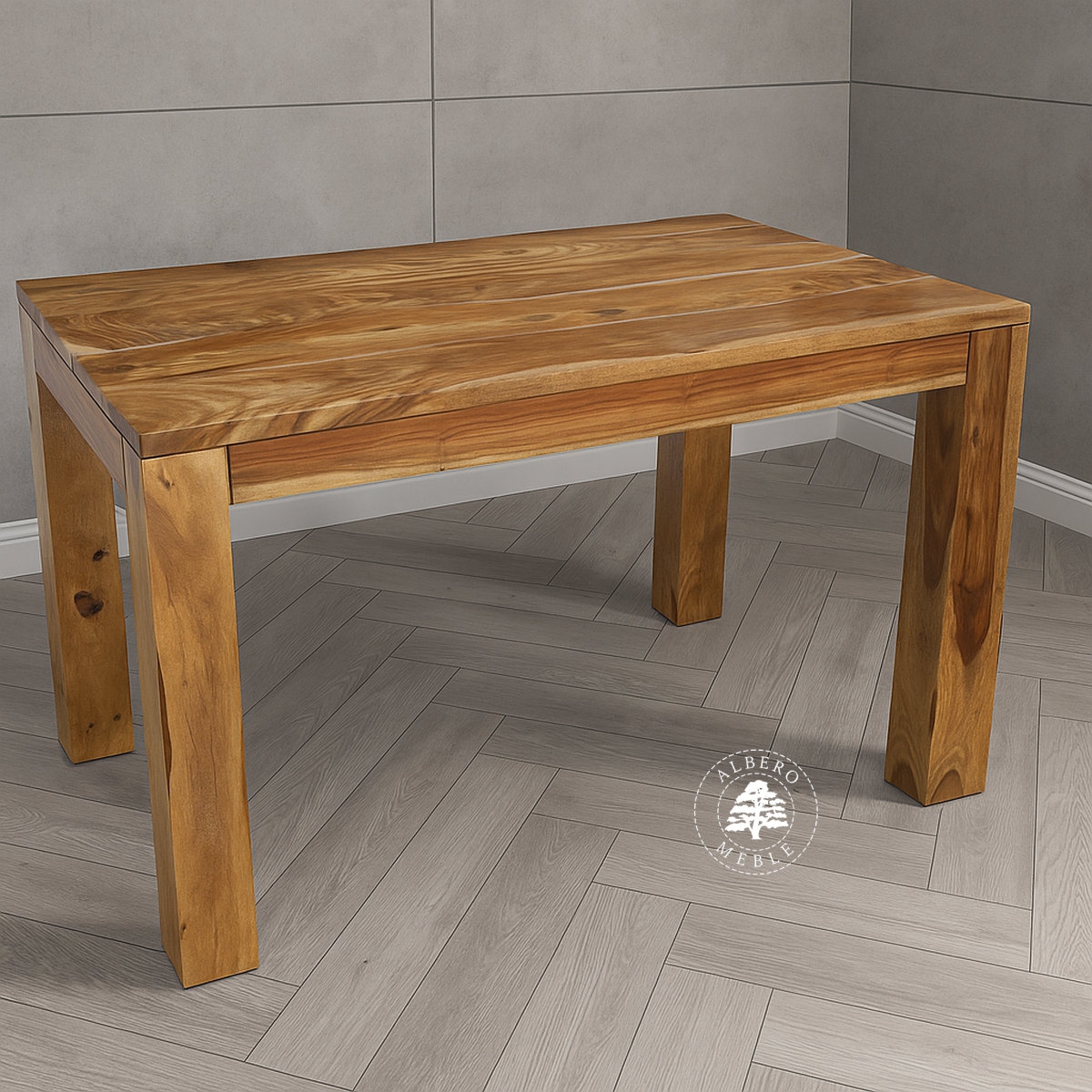 Stół z litego drewna naturalnego