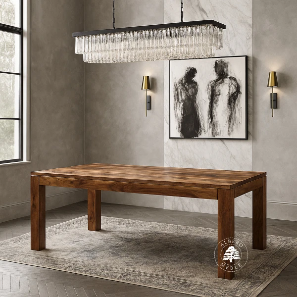 Stół z litego drewna naturalnego