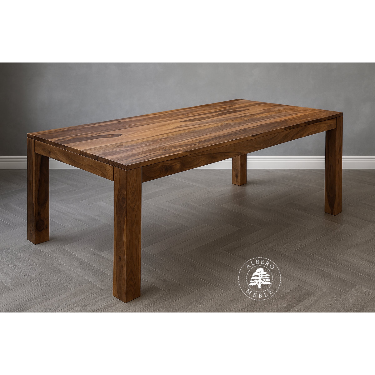 Stół z litego drewna naturalnego