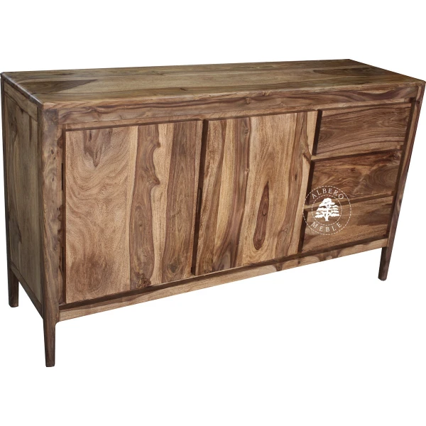 Drewniana komoda z szufladami pod umywalkę