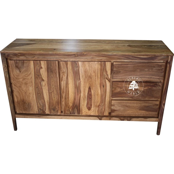 Drewniana komoda z szufladami pod umywalkę