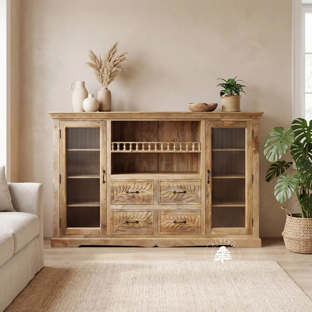 Komoda Mango Botanica w stylu Boho