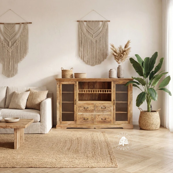 Komoda Mango Botanica w stylu Boho
