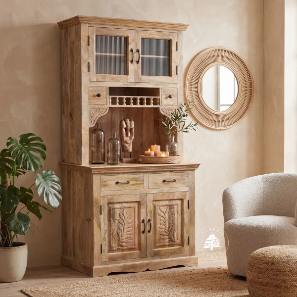 Kredens Mango Botanica w stylu Boho