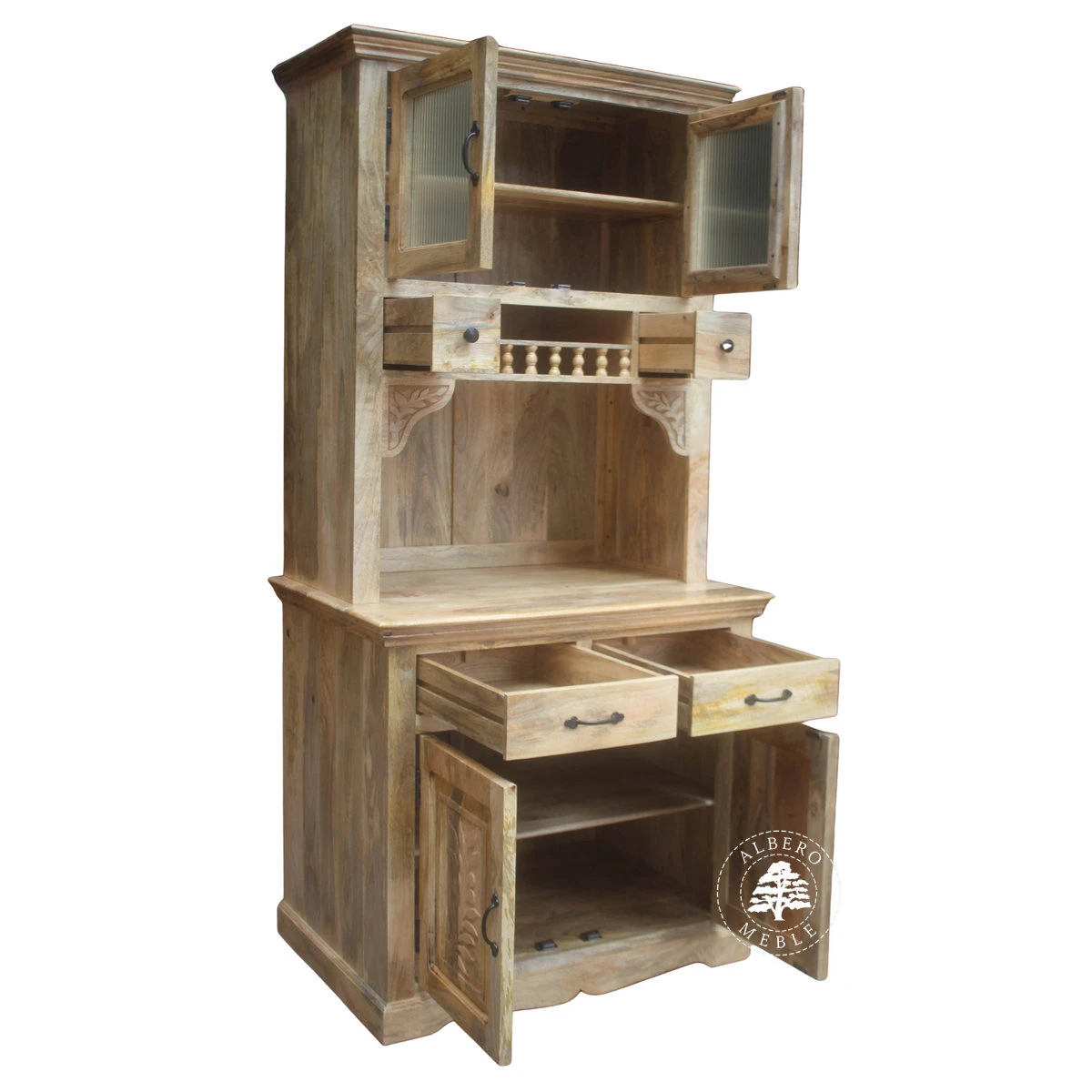 Kredens Mango Botanica w stylu Boho