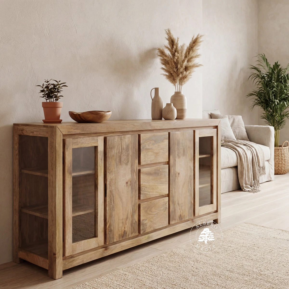 Komoda GOA Botanica w stylu Boho