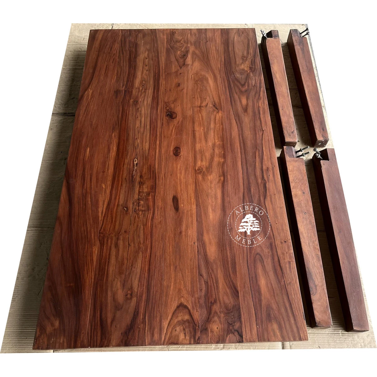 Stylowy Stół z litego drewna II gatunek woskowany