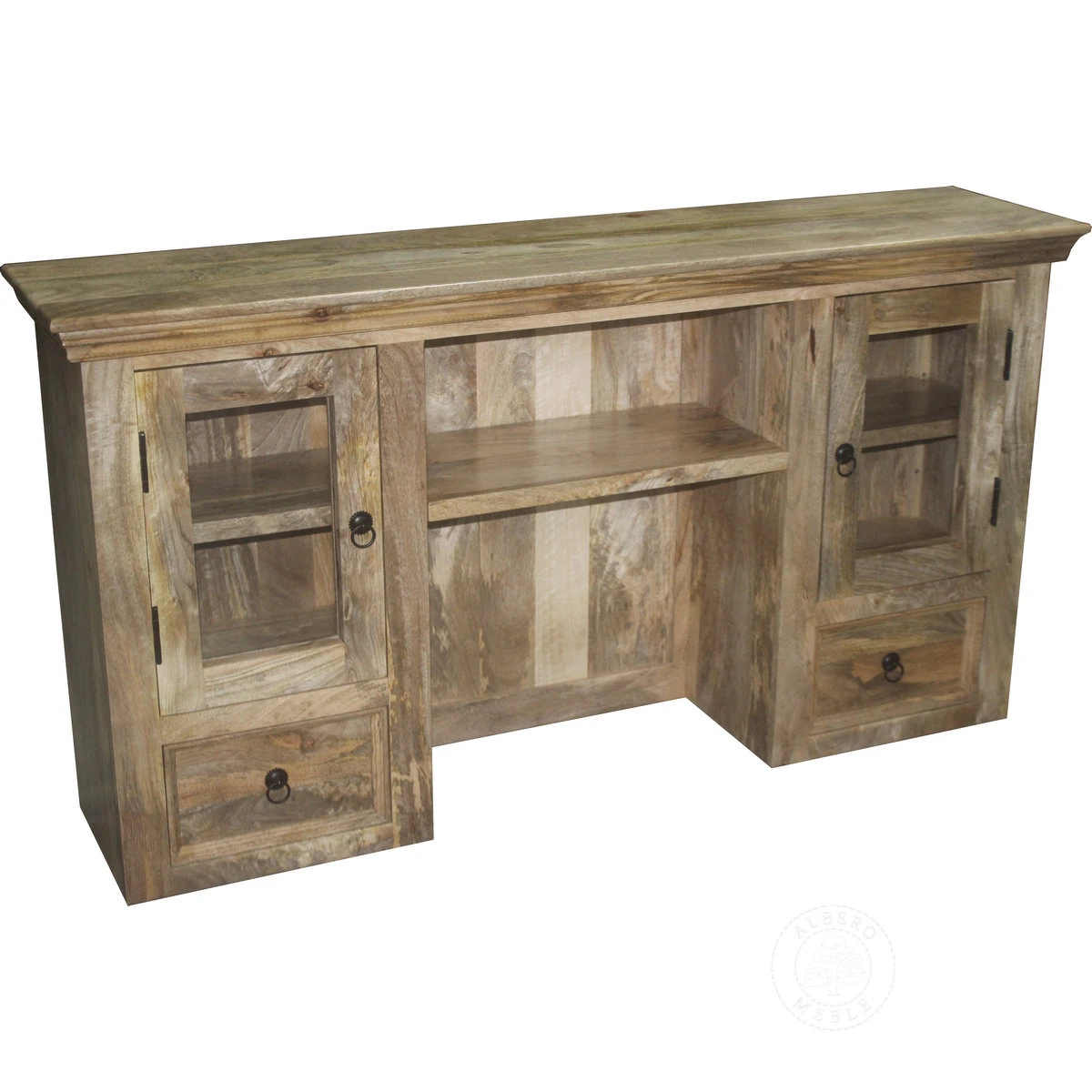 Nadstawka na komodę z drewna mango