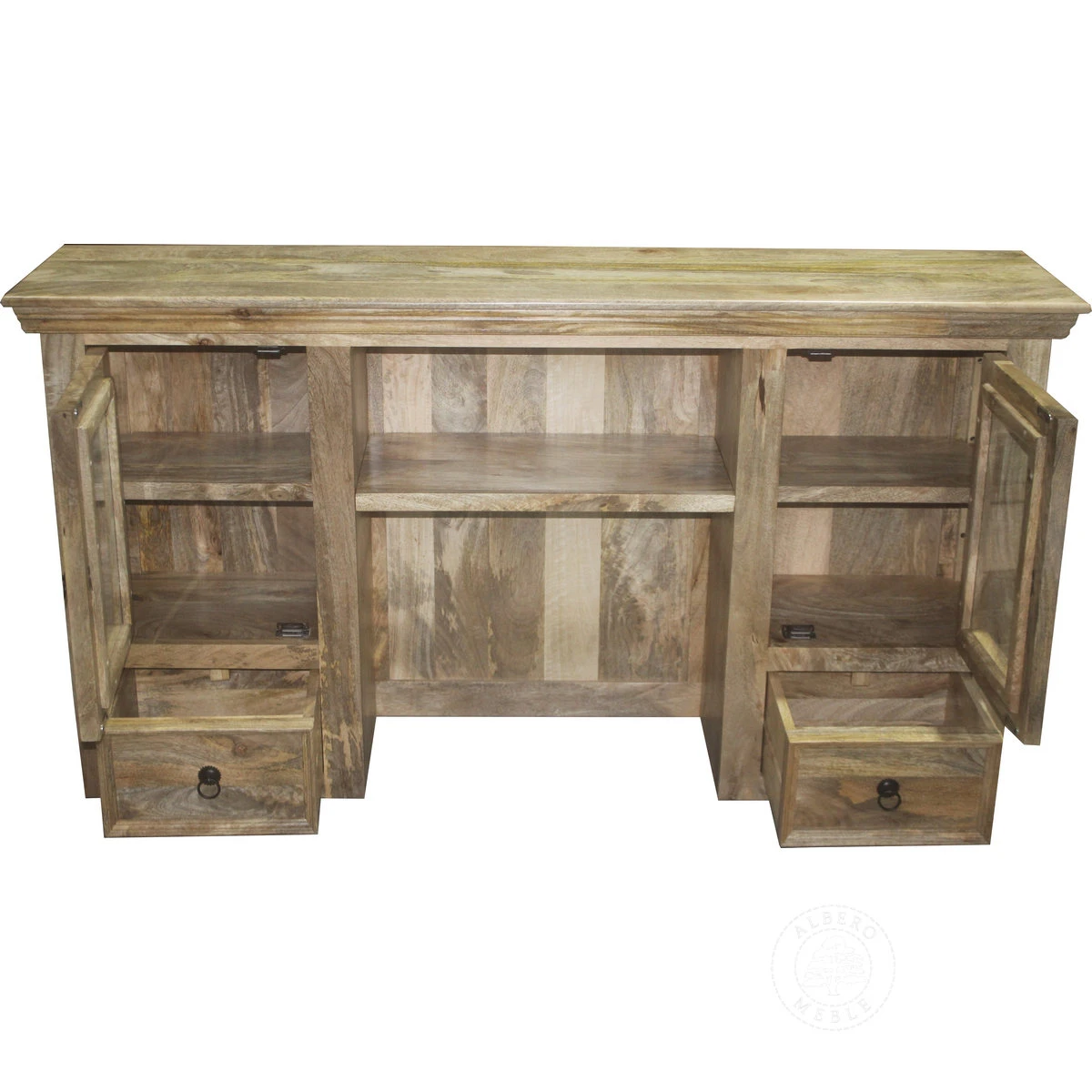 Nadstawka na komodę z drewna mango