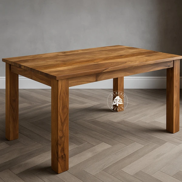 Stół drewniany z bocznymi dostawkami