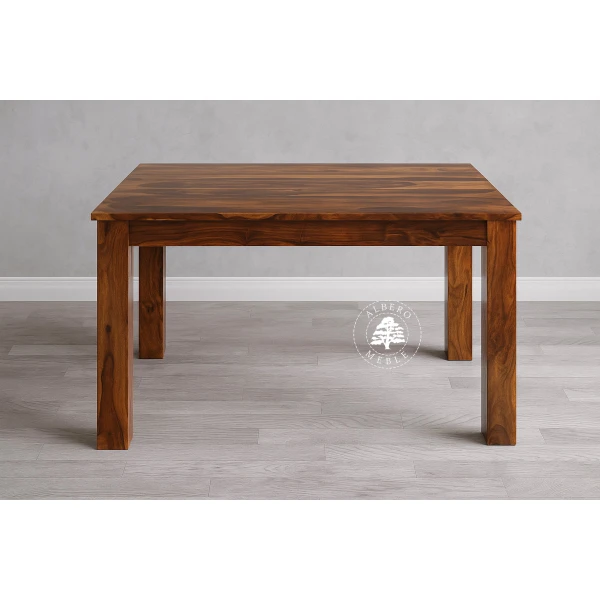 Stół drewniany z bocznymi dostawkami