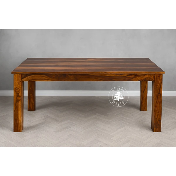 Stół drewniany z bocznymi dostawkami