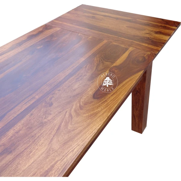 Stół drewniany z bocznymi dostawkami