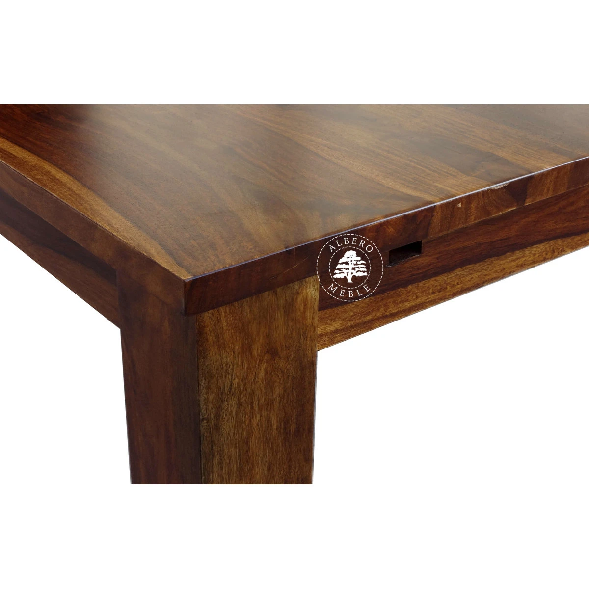 Stół drewniany z bocznymi dostawkami