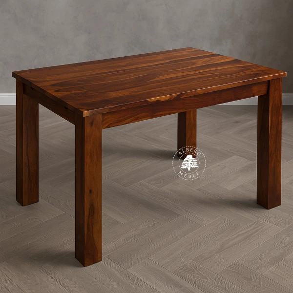 Stół drewniany z bocznymi dostawkami