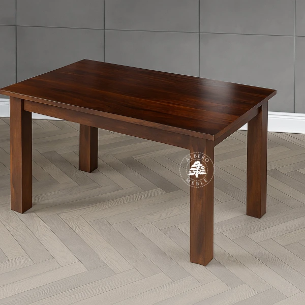 Stół drewniany z bocznymi dostawkami