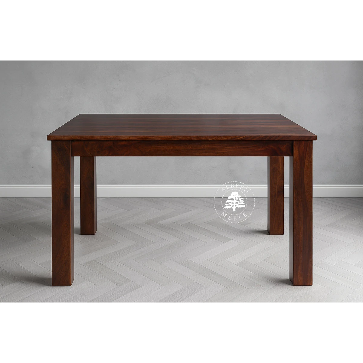 Stół drewniany z bocznymi dostawkami