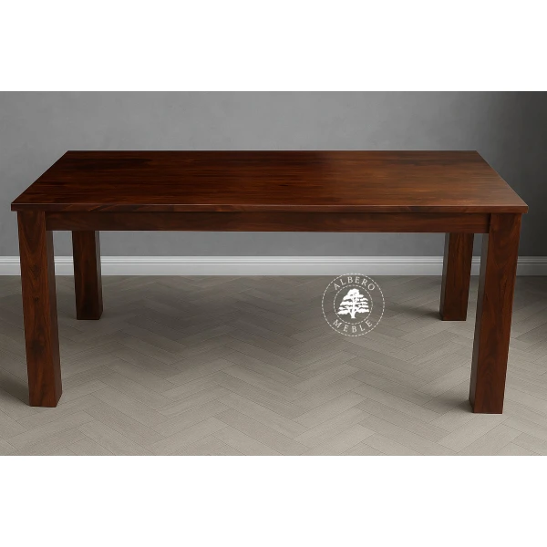 Stół drewniany z bocznymi dostawkami