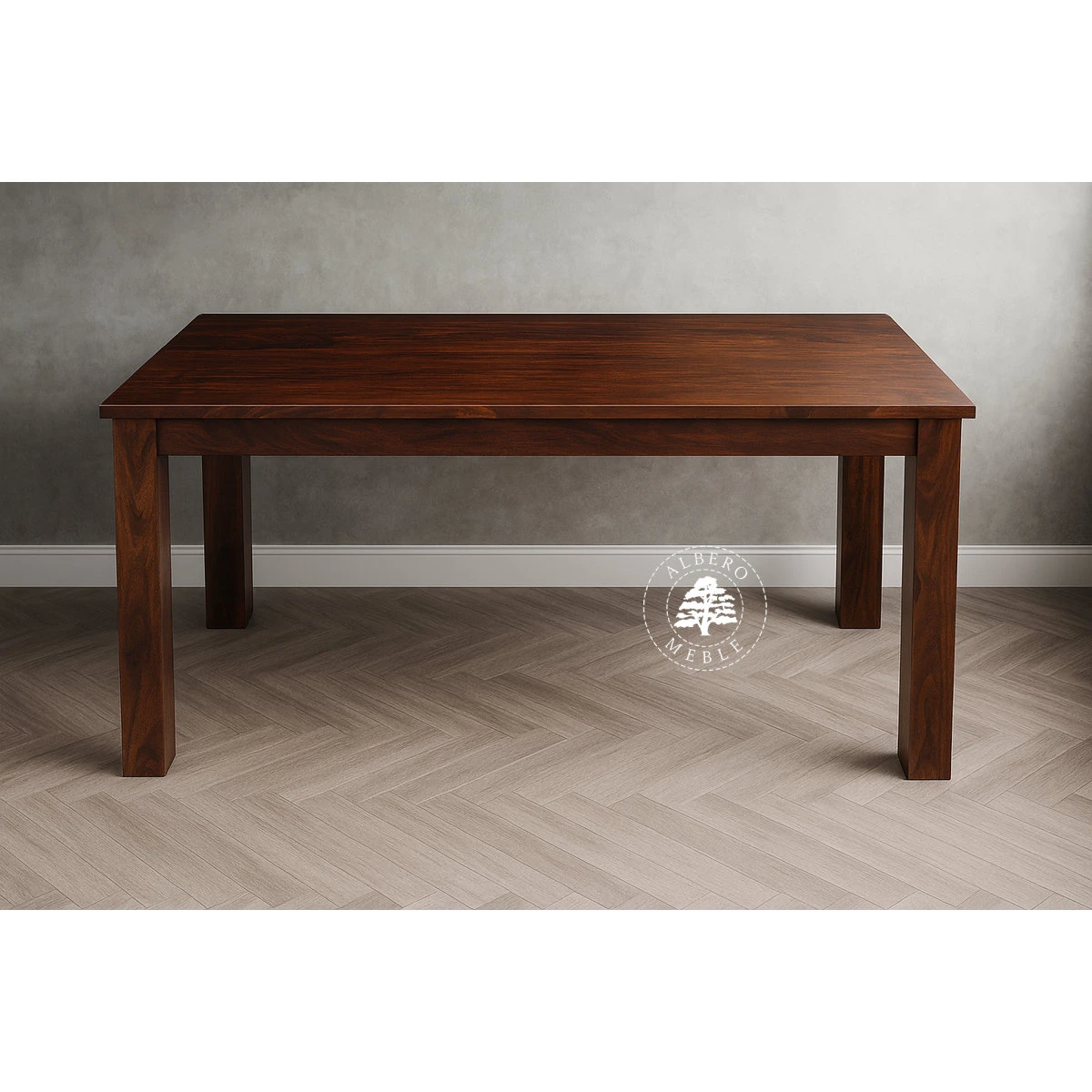 Stół drewniany z bocznymi dostawkami