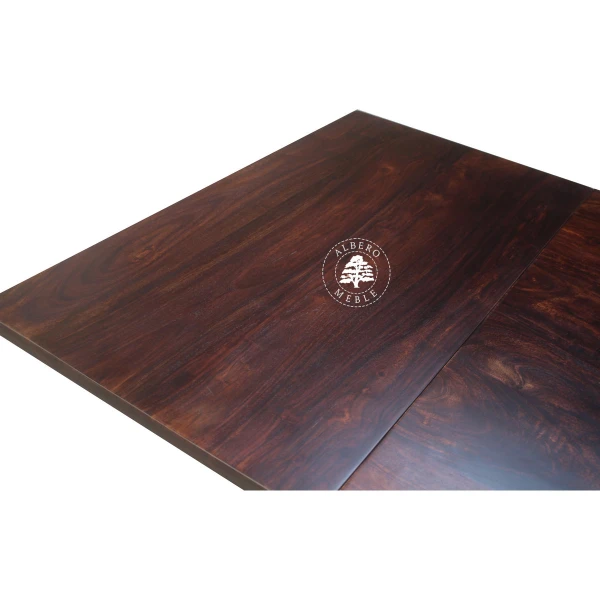 Stół drewniany z bocznymi dostawkami