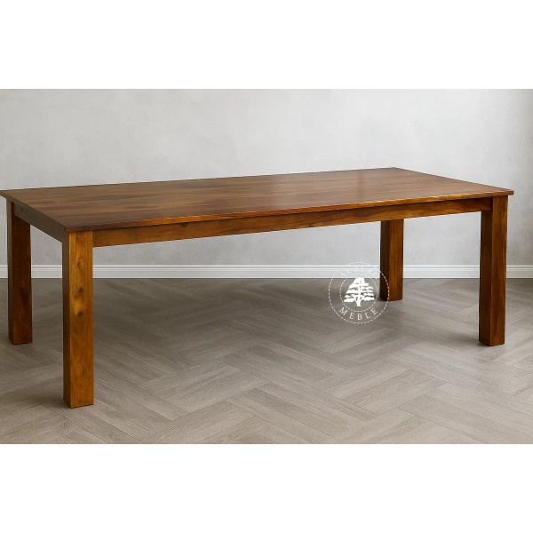 Stół drewniany z bocznymi dostawkami