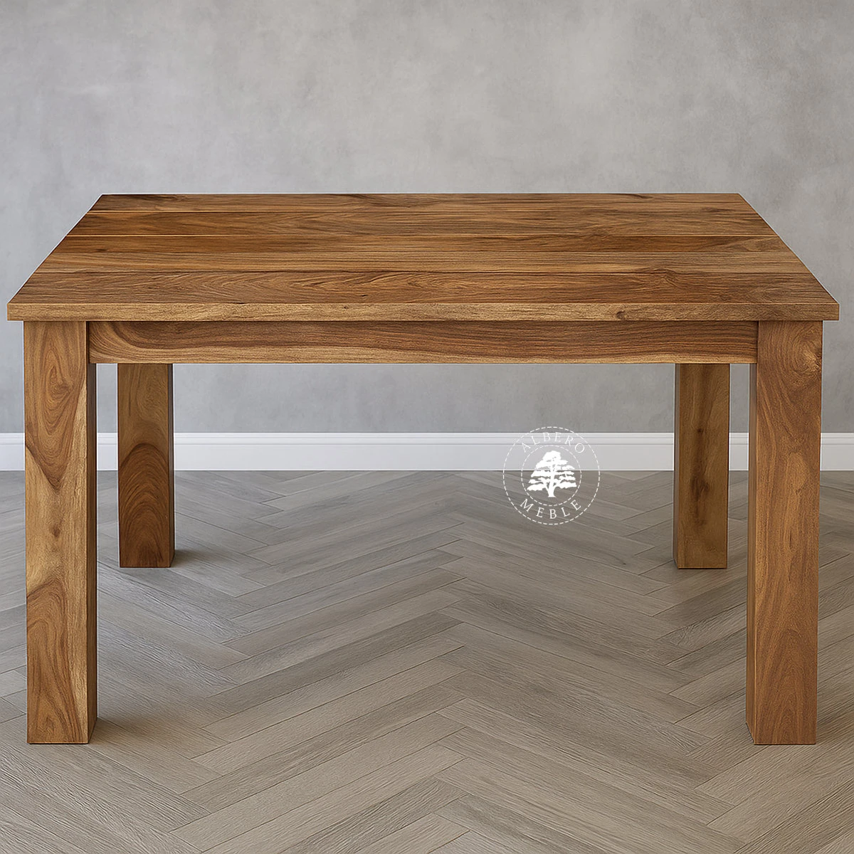 Stół drewniany z bocznymi dostawkami